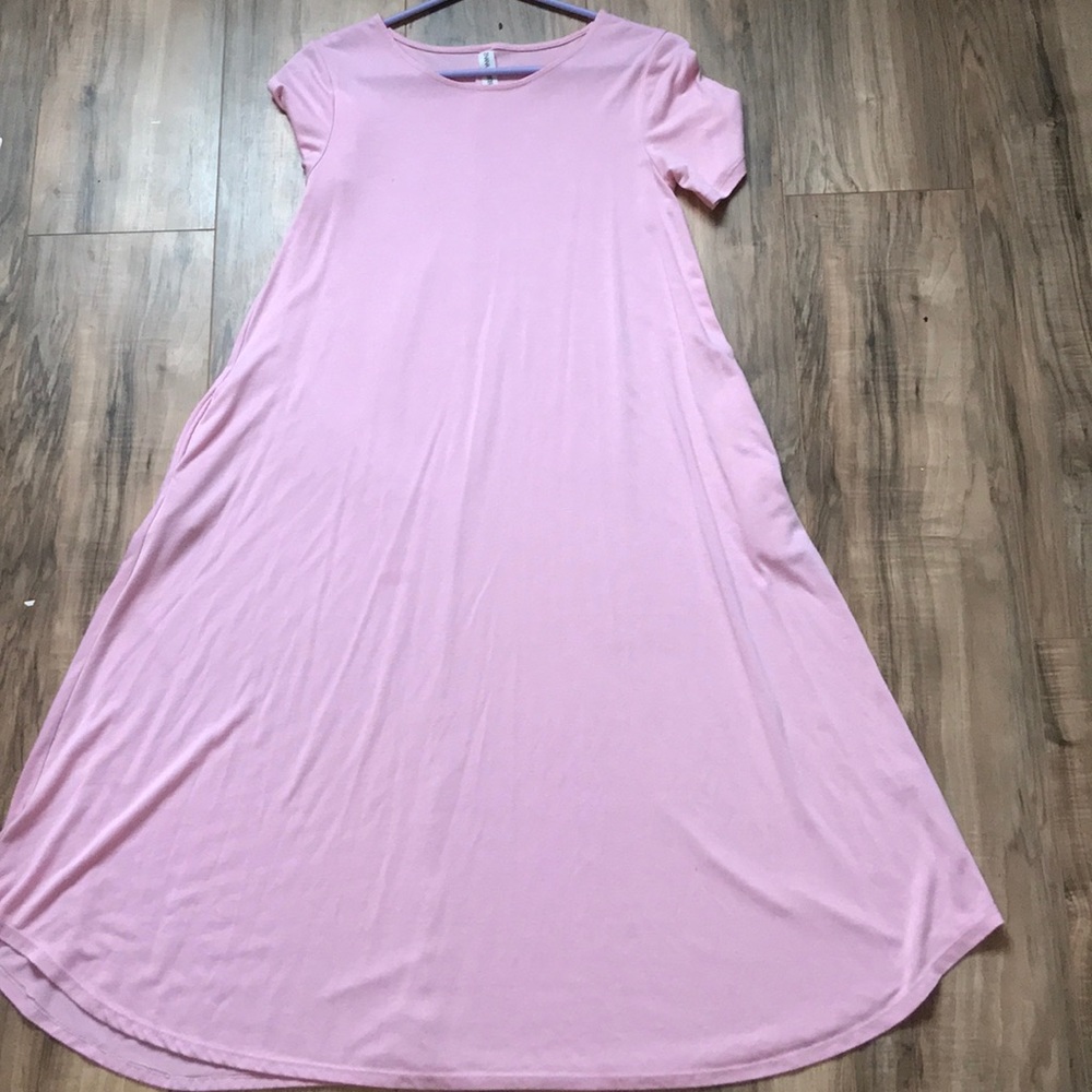 A pink dress